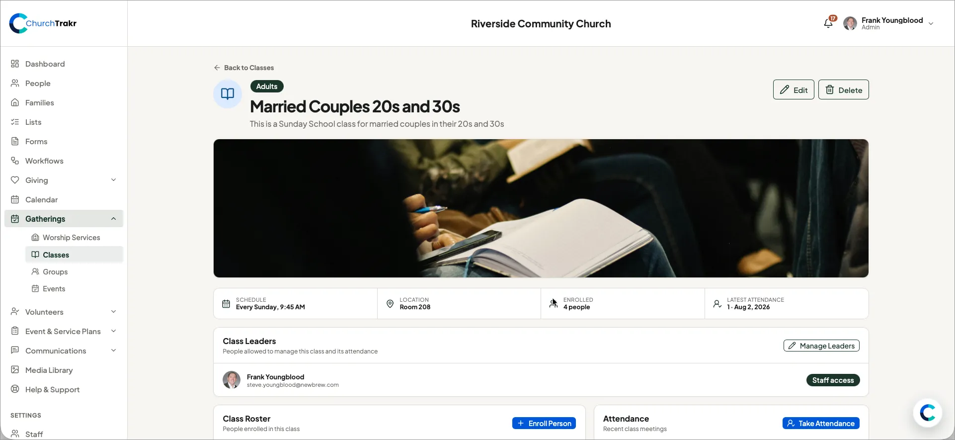 Class Page